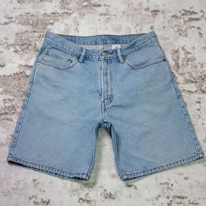 Levi's 550 Relaxed Fit Denim Shorts Mens 34 Y2K 2004 Light Wash Dad Jean Shorts